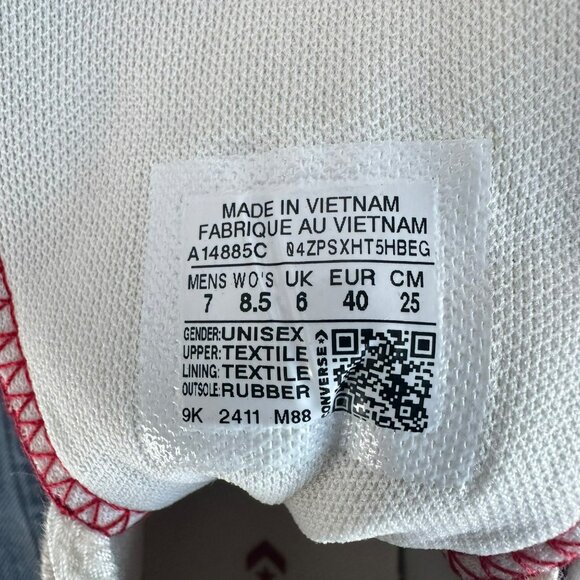 ❤️CONVERSE Run Star Hike Hi Platform Rose Cross Stitch 8.5 Women Sneaker A14885C - Picture 11 of 14